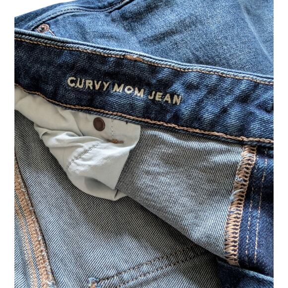 Women's American Eagle Medium Wash Curvy Mom Jeans 20L - Picture 5 of 12